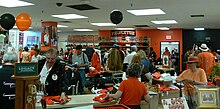 Princeton University's store, featuring the school's orange and black colors U-Store Princeton.jpg
