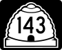 State Route 143 marker