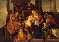 Het mystieke huwelijk van de heilige Catharina (1547-1548)