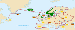 Assentamentos Viking, rotas de comércio e do raide