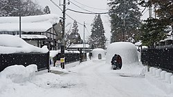 羽黒町武家屋敷通り（かまくら）