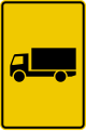 Zeichen 442-50 KFZ mit einer zulässigen Gesamtmasse über 3,5 t – ohne Pfeilsymbol; neues Zeichen