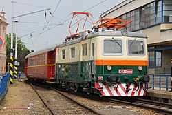 Historická lokomotiva 100.003 v Táboře