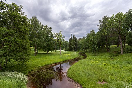 205. Вид с Петровского моста на русло Карасты, Ораниенбаум, Санкт-Петербург — IzoeKriv