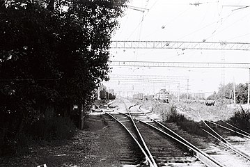 Станция с западной горловины в июле 1987 года