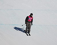 Steven Kahnert beim Slopestyle-Wettbewerb