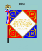 Drapeau du 1er bataillon de 1804 á 1812 (avers)