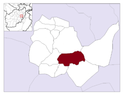 Lokasi daerah Bagrami di dalam WIlayah Kabul
