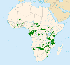 African Elephant distribution map with labels.svg