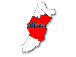 Localização no município de Aljezur