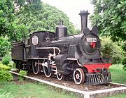 Steam locomotive B-5112 in Ambarawa Railway Museum, Indonesia
