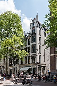 Maison amstellodamoise sur la Spuistraat. (définition réelle 3 072 × 4 608)