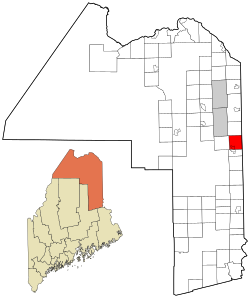 Location of Mars Hill, Maine