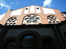 Ostseite der Synagoge Südseite