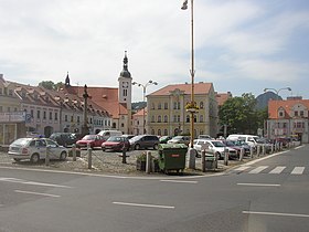 Bilina CZ main square from N 002.jpg