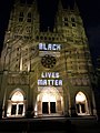 Image 10"Black Lives Matter" on the facade of the Washington National Cathedral, June 10, 2020 (from Black Lives Matter)