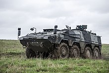 Boxer mechanised infantry vehicle (MIV) with remote weapon station (RWS). Boxer MIV on 2019 Army Combat Power Demonstration (ACPD) - 9.jpg