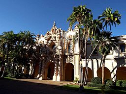 Buildings on the prado in Balboa park San Diego