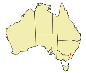Lokasi Canberra
