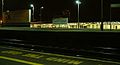 Clapham Junction railway station's platforms 2 to 10 at night