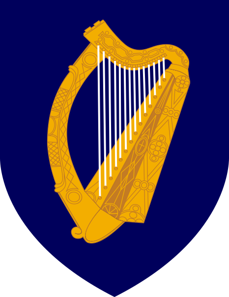 Archivo:Coat of arms of Ireland.svg