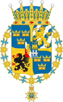 Alexander av Sveriges våpenskjold