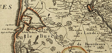 Le Busch sur la carte de Delisle, 1714.