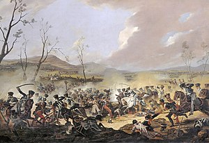 Последняя атака британской кавалерии в битве при Ортезе, картина Дениса Дайтона
