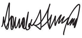 English: Donald Trump's signature.