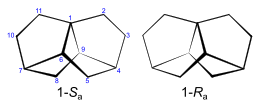 1-Sa- und 1-Ra-Enantiomer von Trinorbornan