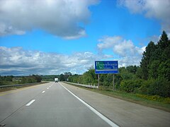 Entering Pennsylvania on I-86 westbound in Erie County