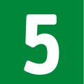 Liniennummer der Erfurter Straßenbahnlinie 5