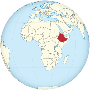 Эфиопия на карте мира