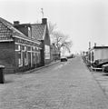 Street view with bridge in the distance