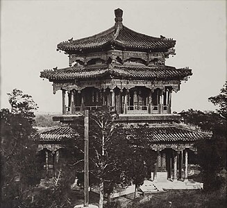 The Great Imperial Palace Before the Burning, Peking, 1860. Felice Beato