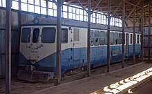 Triebwagen ADI 1056 im Eisenbahnmuseum Baquedano