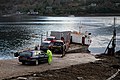 réouverture temporaire du ferry au Sròm mòr, en 2012, à cause d'un éboulement de terrain sur la route longeant le loch Carrainn