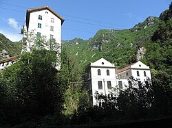 Vista frontale della Filanda