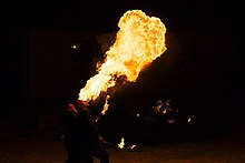 Feuerspucker bei der Paffenfanger Rauhnacht 2010