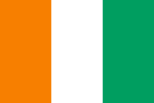 le drapeau ivoirien : orange-blanc-vert