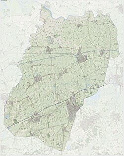 Kaart van Westerkwartier-munisipaliteit