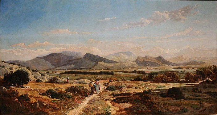 Le colline d'Allauch (1862) Museo di belle arti di Marsiglia