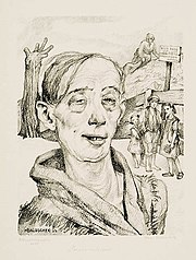 Hans Baluschek: Porträt einer Säuferin