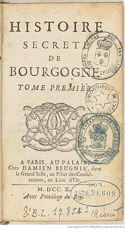 Image illustrative de l’article Histoire secrète de Bourgogne