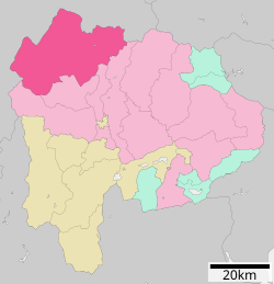 Location of Hokuto in Yamanashi Prefecture