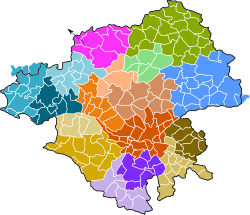 Carte des intercommunalités de la Loire-Atlantique au 1er janvier 2020.