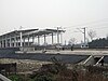 One of the stations of the Chengdu-Dujiangyan High-Speed Railway under construction in 2010
