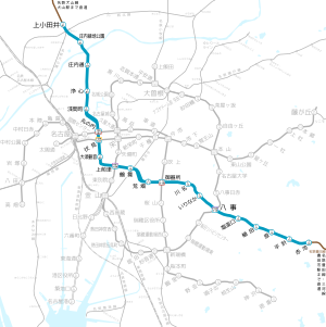 Linemap of NMS Tsurumai Line.svg
