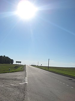 M53 near Traktovoye, Tulunsky District