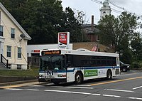 A route 3 bus in North Leominster